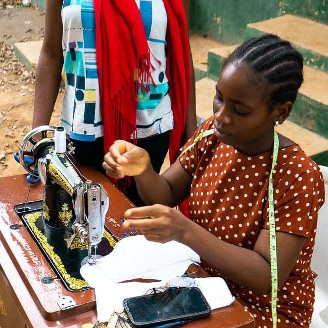 A KHI scholarship recipient in their final year of secondary school